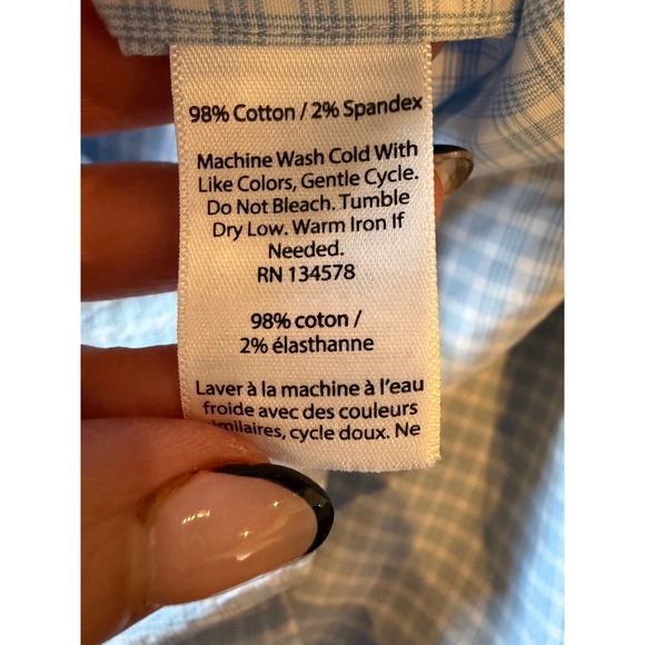 Vineyard Vines Tucker Shirt Mens Small Blue Plaid Classic Fit Preppy Coastal - Picture 9 of 10